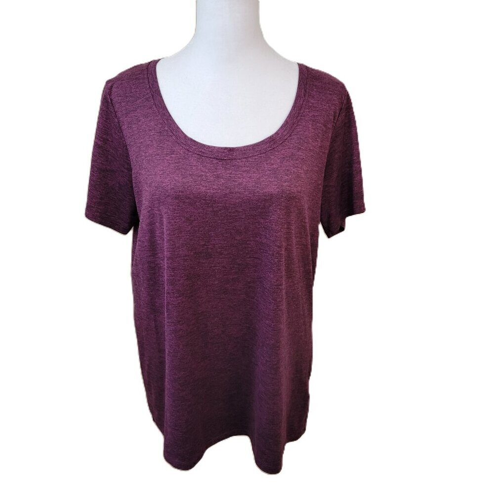 Nike Dri Fit Short Sleeve Athletic T-Shirt Magenta Top Women's Size L